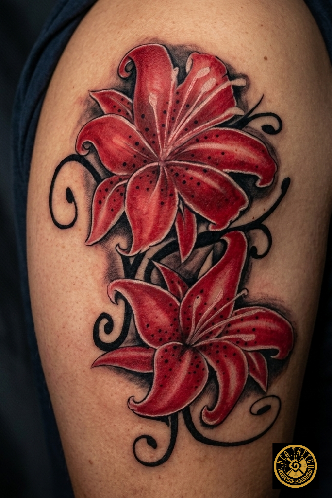 Tattoo_Lilienrot